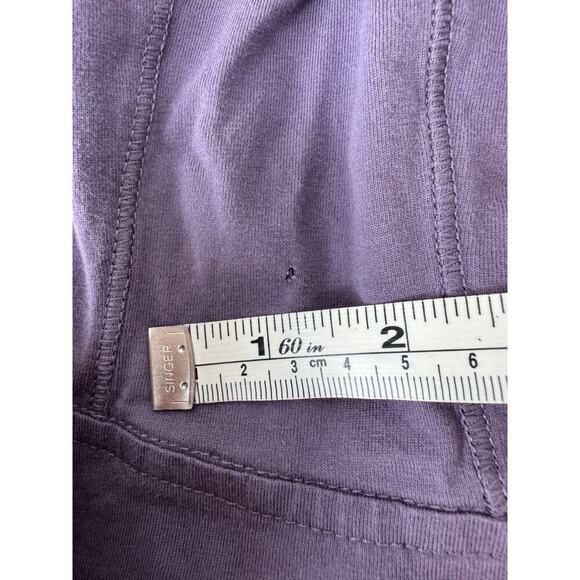 Adidas Cropped Loose Fit Hoodie Purple Athletic Lightweight Logo Girl Small 7/8 - Picture 7 of 7